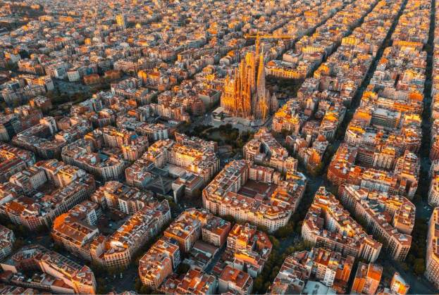 Barcelona Aerial view